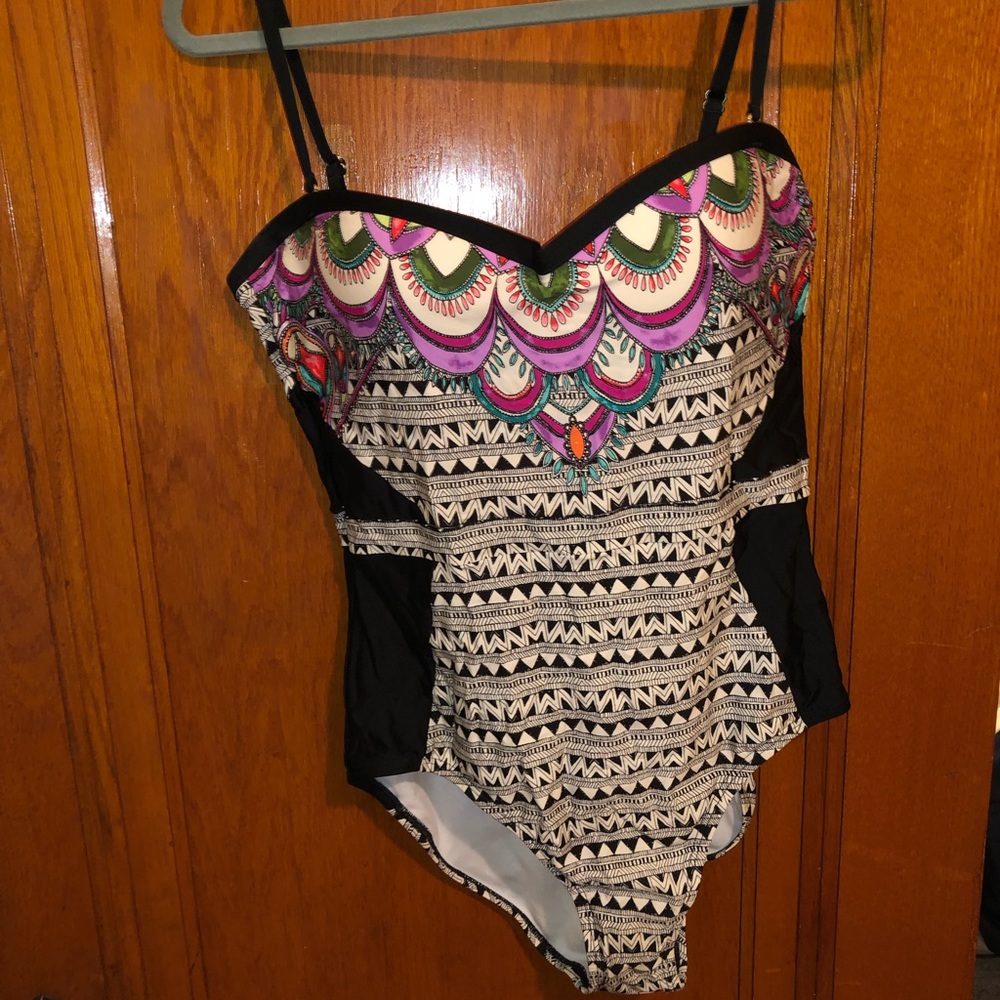 Flattering one piece swimsuit
